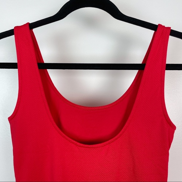 FOREVER 21 x WILSON Jersey Mesh Logo Red  Bodysuit S - Picture 8 of 9